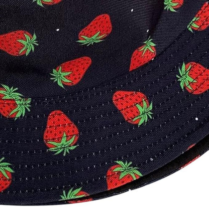 Malaxlx Unisex Bucket Hat Beach Sun Hat Aesthetic Fishing Hat for Men Women Teens, Reversible Double-Side-Wear