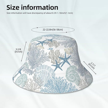 Hat Reversible Fisherman Hats Double Sided Wearing for Women Men Boys Girls