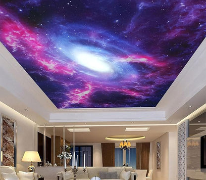 Cliouar-Space Background with Nebula and Galaxy Peel and Stick 160" x 114"