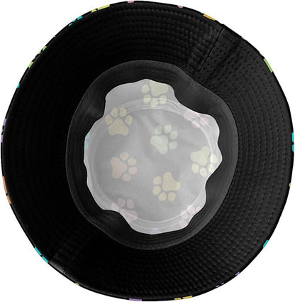 Bucket Hat for Women Men, Summer Print Hat Travel Packable Sun Cap Outdoor Hat for Women and Men