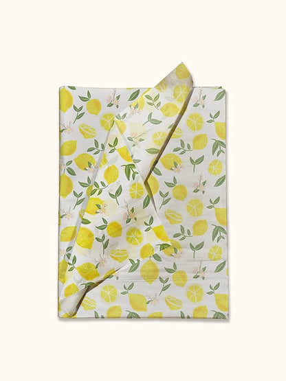 Pro Supply Global - Bulk Elegant Summer Lemons Tissue Paper Wrapping Gift Bags, Crafts DIY Project Party Decorations Packaging - Creative Uses for Wedding Birthday & Holiday Events - 24 Sheets 20"x30"