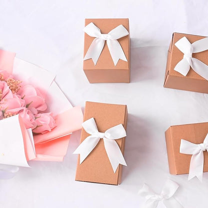 Oubest Pink Bows for Gift Wrapping, 60 PCS 1.57", 2.5" & 3.5" Satin Ribbon Gift Wrap Bows with Twist Tie for Christmas,Birthdays,Baby Shower,Weddings,Crafts,Holiday Presents,Party Decorations, Pink