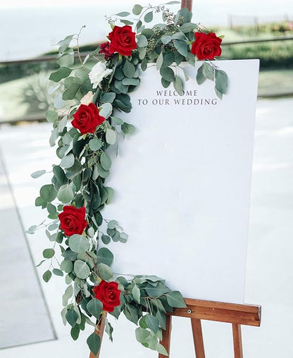 Red Artificial Roses 16pcs Velvet Roses Artificial Flowers 3.15" Fake Red Roses for Bridal Bouquet Wedding Flowers for Floral Centerpieces Home Party Decor
