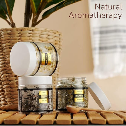 Christmas Gifts for Women Who Have Everything, Epsom Bath Salts Gift Basket Set, Relaxing Self Care Salt W/Essential Oil, Gifts for Mom, Lavender, Eucalyptus, Lemon, Coconut, Tea Tree, Honey Almond