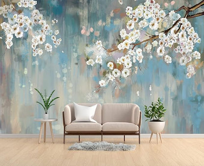 mangnolia Chinoiserie Wallpaper Wall Mural Wallpaper for Bedroom 137" x 100"