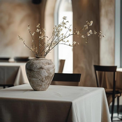 Ceramic Vase,Flower Vases Home Decor,Rustic Vintage Decorative Boho Vase for Centerpiece Table,Room,Bathroom,Wall,Bedroom,Living Room,Kitchen,Office Decorations,8.66 inch Retro Brown