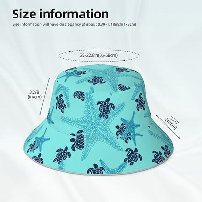 Hat Reversible Fisherman Hats Double Sided Wearing for Women Men Boys Girls