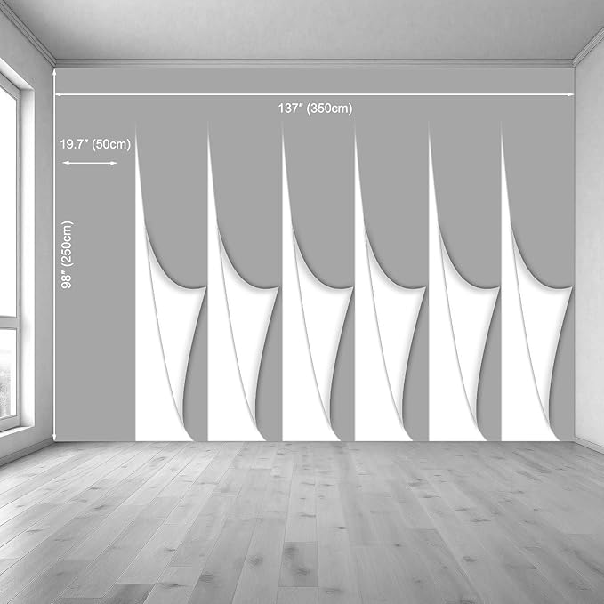 Floral Forest Wall Murals Peel and Stick Forest murals Removable Waterproof Large Wallpaper for Living Room Bedroom (Color-11, 137×98 inch)