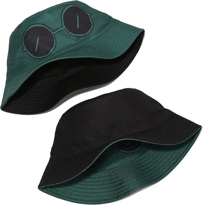 Mashiaoyi Unisex Print Double-Side-Wear Reversible Bucket Hat