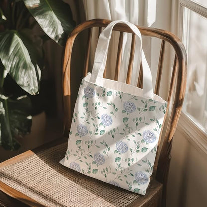 Flowers Tote Bag Gifts for Women, Canvas Aesthetic Reusable Grocery Bags Shopping Bags