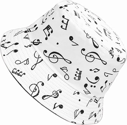Mashiaoyi Unisex Print Double-Side-Wear Reversible Bucket Hat
