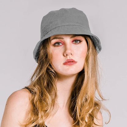 Rosoz 1 & 2 Pack Bucket Hat for Women Men Summer Travel Beach Sun Hat Outdoor Cap Unisex Bucket Hats