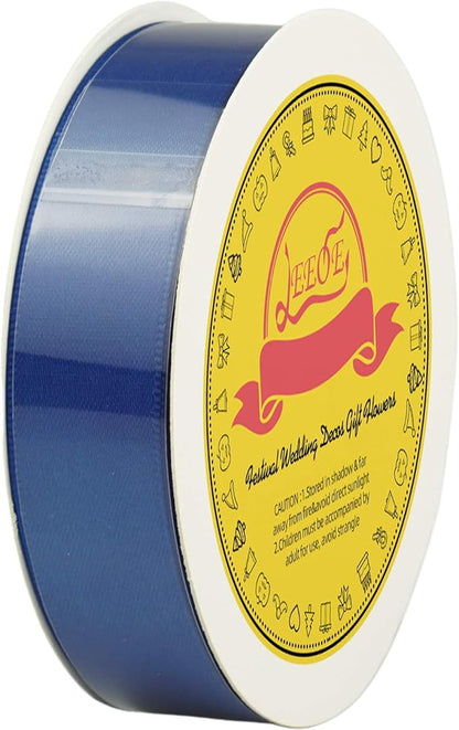 Double Face Royal Blue Satin Ribbon 7/8 inch X 25 Yards Polyester Royal Blue Ribbon for Gift Wrapping Very Suitable for Weddings Party Invitation Decorations and More