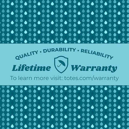 Totes Auto Reverse Close Windproof Stick Inbrella with Water Repellent Protection