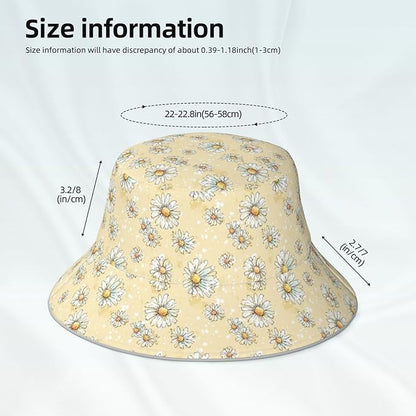 Bucket Hat Double-Side-Wear Reversible Sun Hat Beach Travel Hiking for Women Men