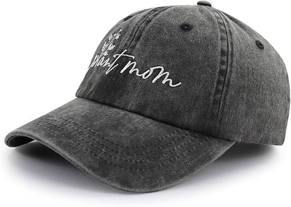 Kahhrepa Plant Mom Hat for Women, Funny Adjustable Cotton Embroidered Gardening Mama Baseball Cap