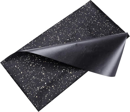 GALPADA 10Pcs Metallic Dot Pattern Flower Wrapping Paper for DIY Bouquets and Packaging Floral Paper for Christmas Birthday Wedding Crafts and Seasonal Presents