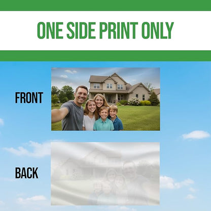 Custom Flag (1x1.5FT to 5x8FT) by BCB Print for Business | Personalized Outdoor Flags with Grommets for Advertising, Events | HD Printed Custom Sign Flag | Express Dispatch+Ship | Made in USA