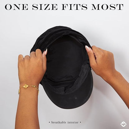 Funky Junque Newsboy Hat for Women – Trendy Greek Fisherman Cap, Classic Women's Baker Boy Newsies Hat, Ladies Fashion Caps