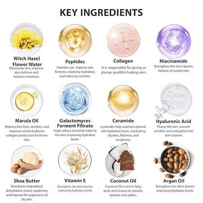 Charcoal 23 Pcs Skin Care Set for Women & Men, Bath and Body Kit, Spa Gift Baskets, Birthday Gifts, Cream, Serum, Face Oil, Sheet Mask, Clay Mask, Bath Bombs, Christmas, Valentines, Mother Day, Dad