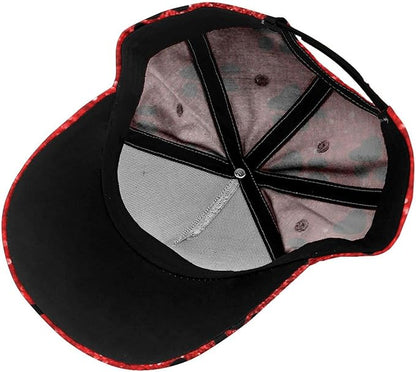 Pastel Cornflowers Floral Baseball Cap Dad Hats All-Over Print Fashion Accessory 100% Polyester Adjusts to Fit Most