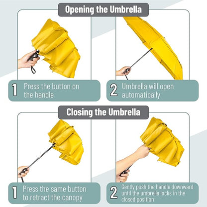 Mr. Pen- Windproof Travel Umbrella, Automatic Umbrellas for Rain, Compact