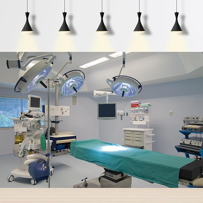 Hospital Backdrop Modern Operating Room Backdrop Doctor Surgery Anesthesia Bed Sickbed Medical Equipment Photo Background for Doctor Nurse Operating Room Background Portrait Studio Props 10x6.5ft