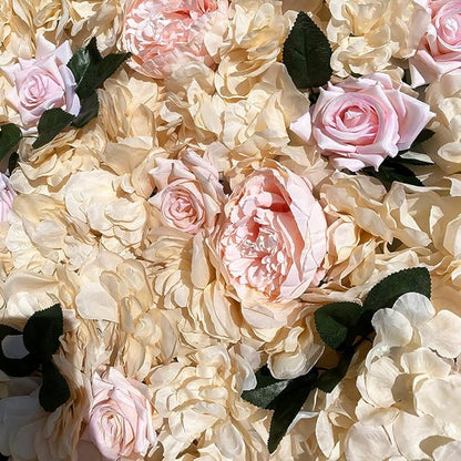 12PCS Artificial Flower Panels, Wedding Flower Panels Banquet Flowers Board, Flower Backdrop Wall for Photo Party Wedding Background Decor