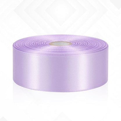 Light Purple Satin Ribbon 1-1/2 Inch 60 Yards, Solid Polyester Fabric Ribbon for Eternal Flower, Gift Wrapping, Crafts, Floral Arrangement, Wedding, Easter