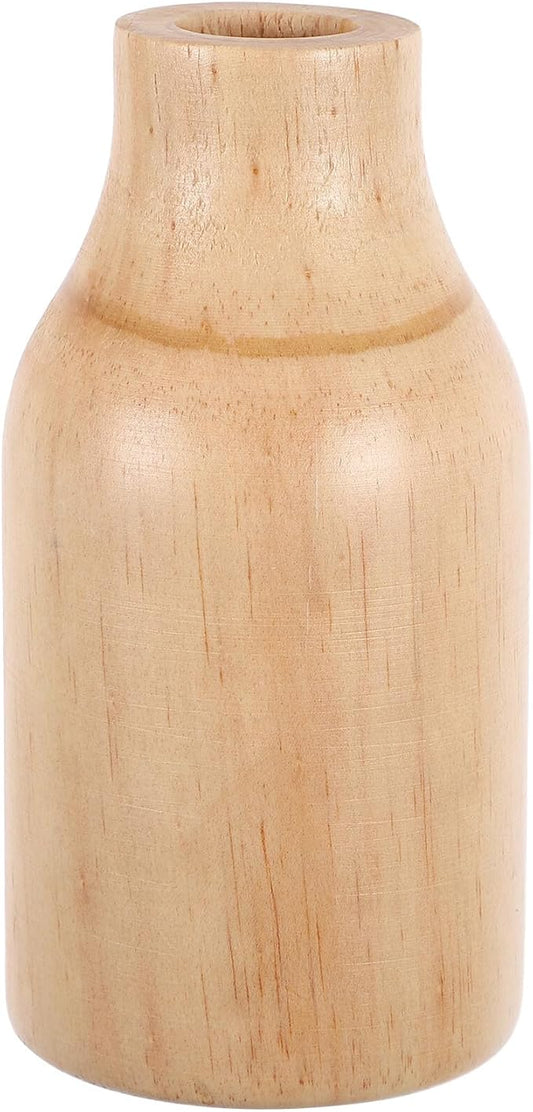 Rustic Wooden Flower Vase Pine Wood Vase for Dried Flower Container, Office, Table Centerpiece, Home Decoration