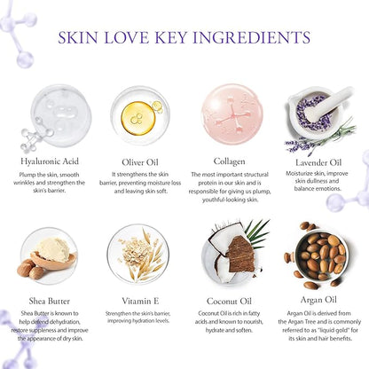 Skin Care Set for Women, 28Pcs Skin Care Kit includes Face Cream, Essential Oil, Scented Candle, Lavender Scented, Spa Birthday Gifts for Women, Mother's Day Gift