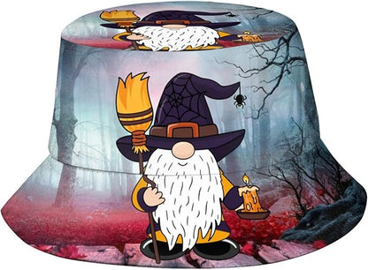 Bucket Hat for Women Men Funny Halloween Hats Packable Outdoor Fisherman Hats Caps Unisex