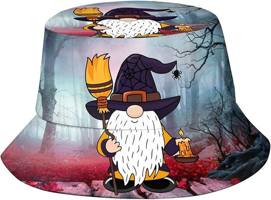 Bucket Hat for Women Men Funny Halloween Hats Packable Outdoor Fisherman Hats Caps Unisex