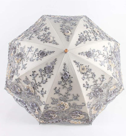 Honeystore Flower Lace Parasols for Wedding Party Lace Bridal Umbrella