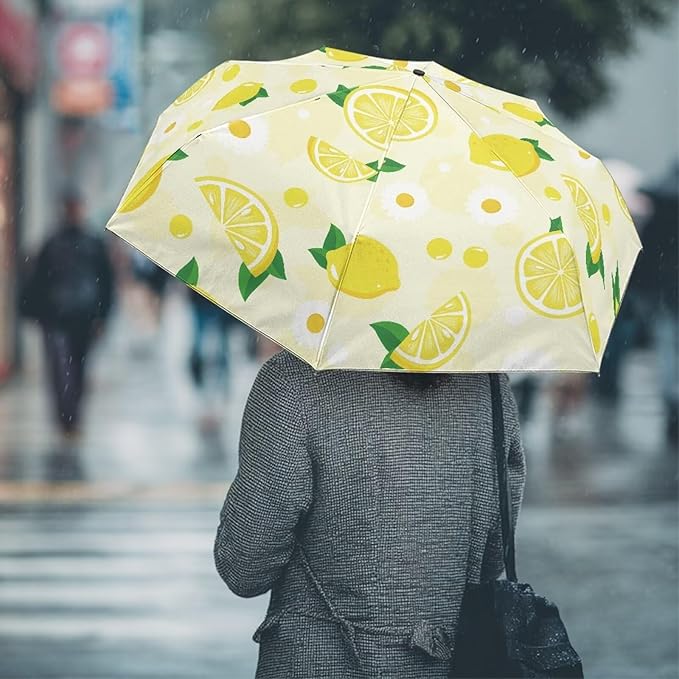 Umbrellas for Rain Lightweight Travel Umbrella 42" Canopy UV Protection Sun Umbrella Windproof Compact Umbrellas