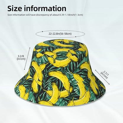 Bucket Hat Beach Summer Sun Hat Reversible Fisherman Hats Double Sided Wearing for Women Men Boys Girls
