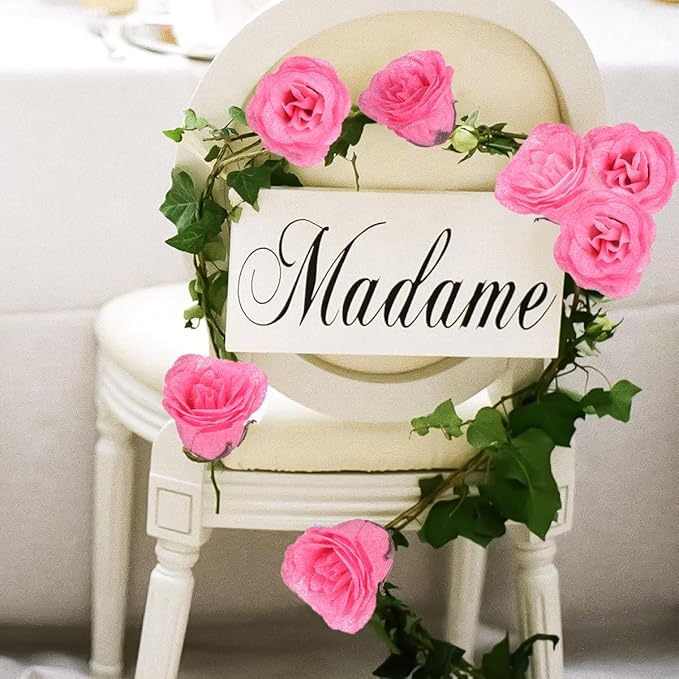 Artificial Roses,30PCS Pink Roses Glitter Roses Bouquet Fake Roses Artificial Flowers for Wedding Bouquet Party Christmas Home Decor(Pink)