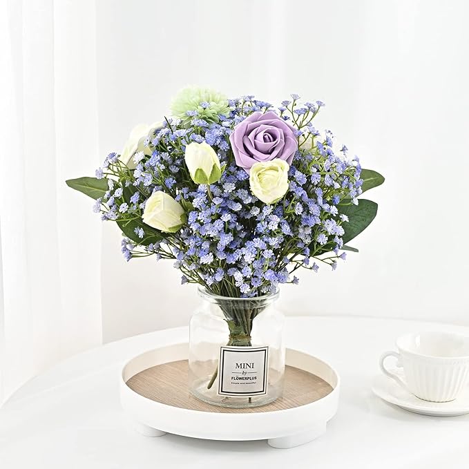 Yastouay Babys Breath Artificial Flowers, 30Pcs Fake Babys Breath Flowers Artificial Bulk, Real Touch Faux Babies Breath Gypsophila Bouquet for Wedding Centerpiece Floral Arrangement Party Decor