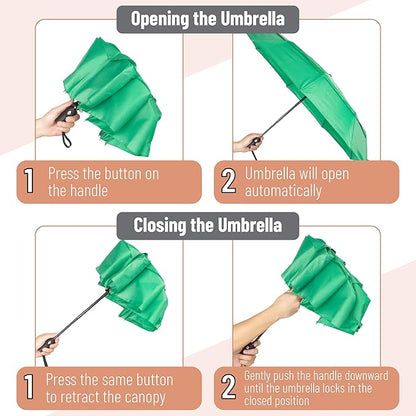 Mr. Pen- Windproof Travel Umbrella, Automatic Umbrellas for Rain, Compact