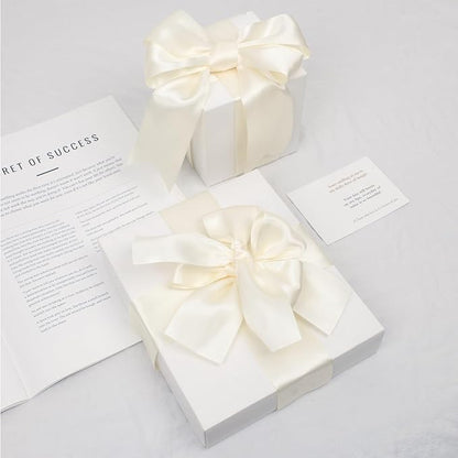 Ivory Satin Ribbon, Double Faced 2 Inch X 50 Yards Ivory Ribbon, Premium Satin Ribbon for Gift Wrapping, Crafts, Hair Bow Making, Sewing, Flower Bouquet, Wedding Party Decor