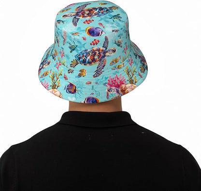 Funny Bucket Hat for Men Women Fashion Unisex Fishing Hat Fisherman Sun Caps Headwear for Outdoor Summer Travel Hiking Beach