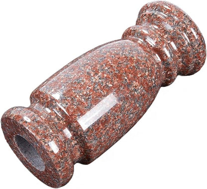 Granite Cemetery Vase for Grave Markers, Headstone Memorial Flower Holder