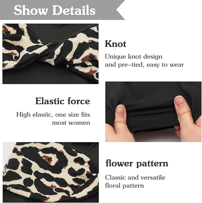 XYIYI Knot Chemo Headwear for Womens Cancer Patients, Stretchy Chemotherapy Headwraps Beanie Hats