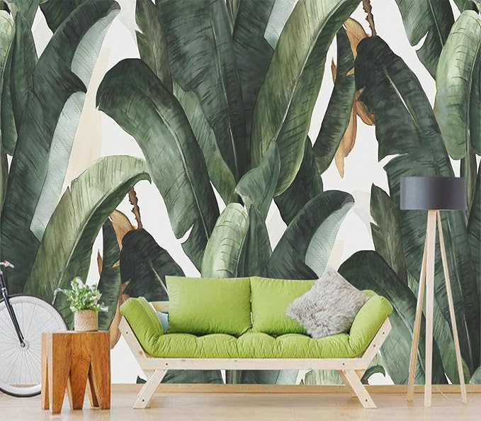 Cliouar-Green Plants, Agave Wall Mural Wallpaper Peel and Stick 160" x 114"