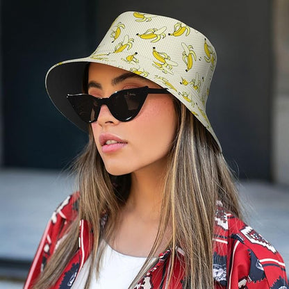 Funny Bucket Hat for Men Women Fashion Unisex Fishing Hat Fisherman Sun Caps Headwear for Outdoor Summer Travel Hiking Beach