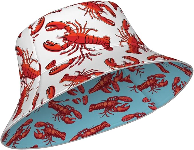 Hat Reversible Fisherman Hats Double Sided Wearing for Women Men Boys Girls