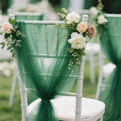Forest Green Tulle Mesh Ribbon 6 Inch x 100 Yards(300ft) Netting Spool Fabric Ribbon Ideal for Tutu Skirt Art Gift Wrapping Flower Bouquet Crafts Weddings Floral Arrangements