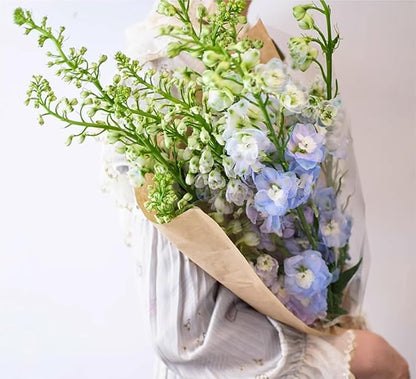 MYGOGOART 50 Pcs Flower Bouquet Wrapping Paper Flower Bags Sleeves for Bouquets Kraft Paper Floral Wrap Bags Flower Bouquet Supplies(14 x 22 x 4.7 inches)