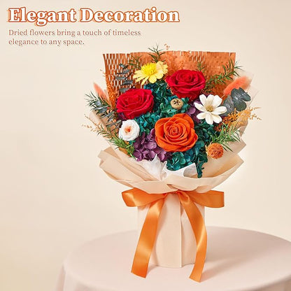 Flowers for Delivery Prime Forever Flowers Preserved Roses Bouquets Purple Flower Birthday Gifts for Women Valentine's Day Mothers Day Graduation