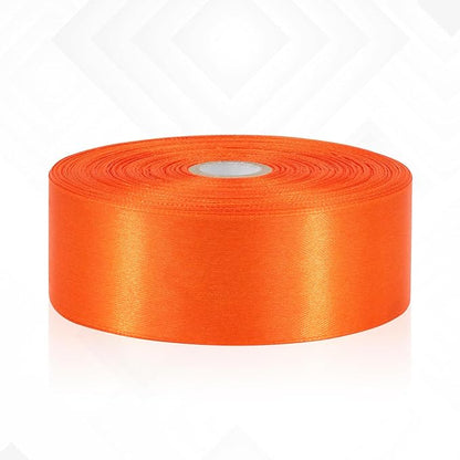 Orange Ribbon 1-1/2 Inch x 60 Yards, Orange Satin Ribbon for Gift Wrapping, Flower Bouquet, Baby Shower, Crafts, Birthday, Wedding and Handmade Roses
